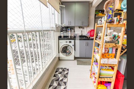 Varanda e Área de Serviço de apartamento à venda com 1 quarto, 38m² em Belenzinho, São Paulo