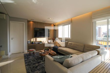 Sala de Estar de apartamento à venda com 3 quartos, 123m² em Vila Congonhas, São Paulo