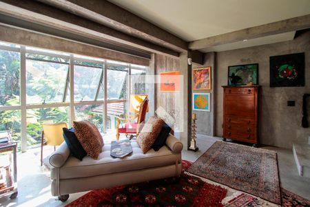 Sala de casa de condomínio para alugar com 4 quartos, 560m² em Itanhangá, Rio de Janeiro