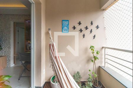 Varanda da Sala de apartamento à venda com 2 quartos, 67m² em Vila Boa Vista, Santo André