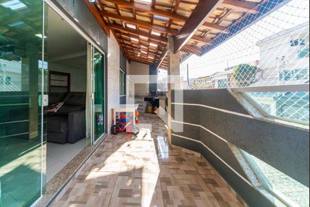 Varanda da Sala de casa à venda com 3 quartos, 164m² em Vila Linda, Santo André