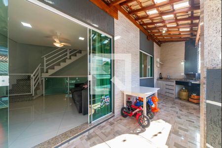 Varanda da Sala de casa à venda com 3 quartos, 164m² em Vila Linda, Santo André