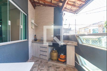 Varanda da Sala de casa à venda com 3 quartos, 164m² em Vila Linda, Santo André