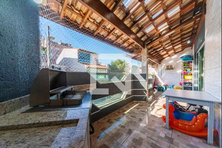 Varanda da Sala de casa à venda com 3 quartos, 164m² em Vila Linda, Santo André