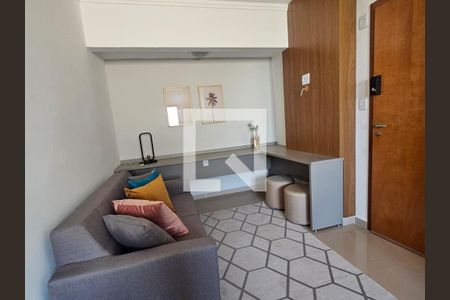 Sala de apartamento para alugar com 1 quarto, 40m² em Vila Ana Maria, Ribeirão Preto