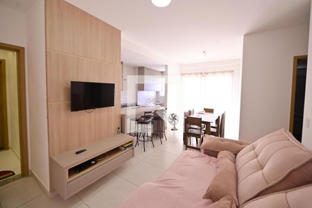 Sala de apartamento para alugar com 2 quartos, 69m² em Vila Rosa, Goiânia