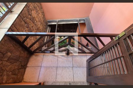 Varanda da Suíte 1 de casa à venda com 3 quartos, 300m² em Parque Novo Oratório, Santo André