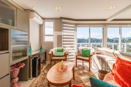 Sala de apartamento à venda com 1 quarto, 70m² em Residencial Zero (Tambore), Barueri