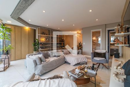 Sala de apartamento à venda com 2 quartos, 89m² em Empresarial 18 do Forte, Barueri