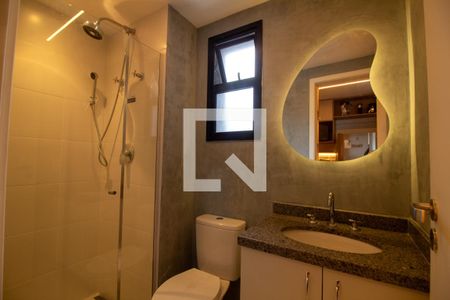 Banheiro de kitnet/studio à venda com 1 quarto, 30m² em Santo Amaro, São Paulo