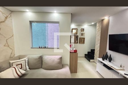 Sala de apartamento à venda com 2 quartos, 96m² em Parque Capuava, Santo André