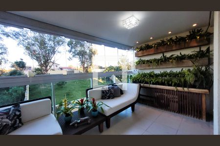 Varanda Sala de Jantar de apartamento à venda com 4 quartos, 143m² em Parque dos Pomares, Campinas