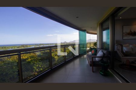 Varanda Sala de apartamento à venda com 4 quartos, 262m² em Barra da Tijuca, Rio de Janeiro