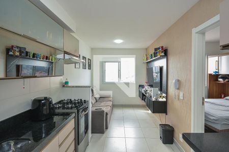 Sala/Cozinha de apartamento à venda com 1 quarto, 26m² em Jardim Cidalia, São Paulo
