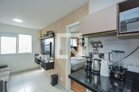 Sala/Cozinha de apartamento à venda com 1 quarto, 26m² em Jardim Cidalia, São Paulo