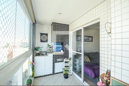 Varanda gourmet de apartamento à venda com 3 quartos, 91m² em Vila Dayse, São Bernardo do Campo