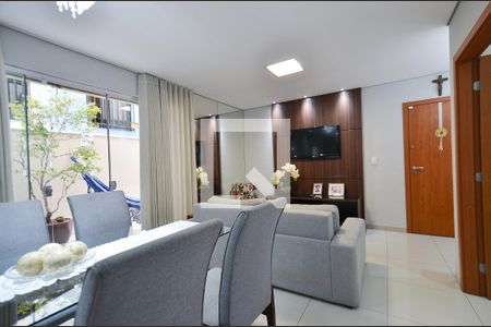 Sala de estar de apartamento à venda com 3 quartos, 123m² em Ana Lúcia, Belo Horizonte