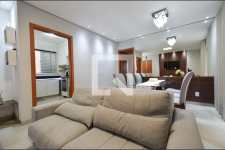 Sala de estar de apartamento à venda com 3 quartos, 123m² em Ana Lúcia, Belo Horizonte