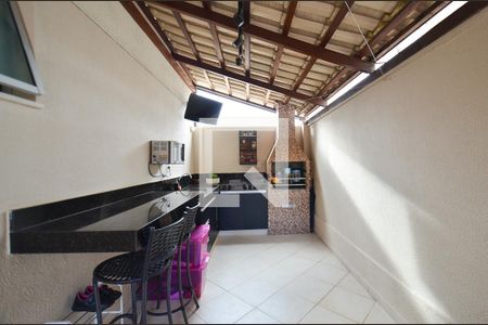 Area gourmet de apartamento à venda com 3 quartos, 123m² em Ana Lúcia, Belo Horizonte