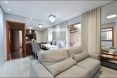 Sala de estar de apartamento à venda com 3 quartos, 123m² em Ana Lúcia, Belo Horizonte