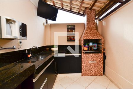 Area gourmet de apartamento à venda com 3 quartos, 123m² em Ana Lúcia, Belo Horizonte