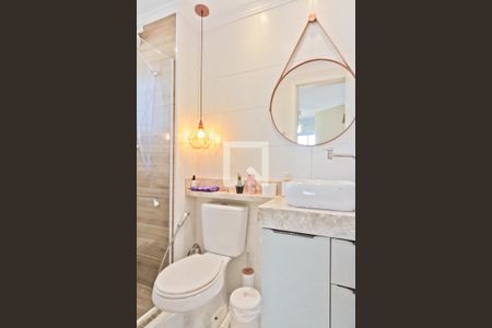 Banheiro de apartamento à venda com 1 quarto, 31m² em Vila Palmeiras, São Paulo