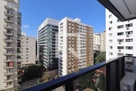 Varanda de kitnet/studio para alugar com 1 quarto, 25m² em Jardins, São Paulo