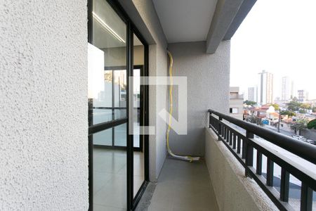 Varanda do Studio de kitnet/studio para alugar com 1 quarto, 54m² em Chácara Seis de Outubro, São Paulo