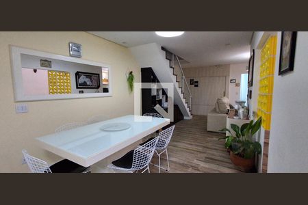 Sala de Jantar de casa de condomínio à venda com 3 quartos, 194m² em Vila Valparaíso, Santo André