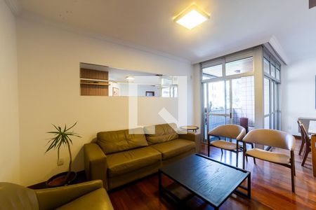 Sala de apartamento à venda com 4 quartos, 118m² em Funcionários, Belo Horizonte