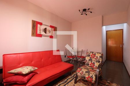 Sala de apartamento para alugar com 1 quarto, 38m² em J. Santana, Ribeirão Preto