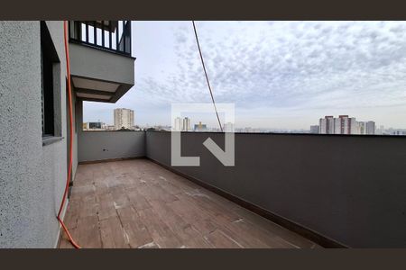 Varanda da Sala de apartamento à venda com 2 quartos, 65m² em Vila Guarani, Santo André