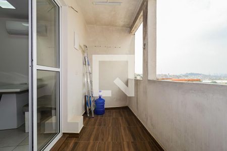 Varanda da Sala de casa para alugar com 1 quarto, 50m² em Jardim Freitas Junior, Taboão da Serra