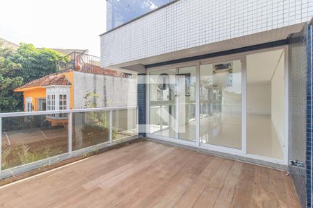 Varanda da sala de apartamento à venda com 3 quartos, 190m² em Vila Assunção, Porto Alegre