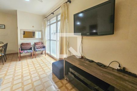 Sala de apartamento para alugar com 3 quartos, 80m² em Jardim Belmar, Guarujá