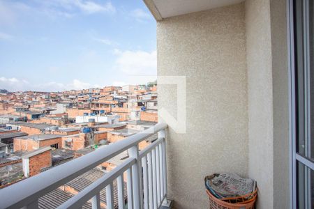 Varanda da sala de apartamento à venda com 2 quartos, 46m² em Vila Nogueira, Diadema