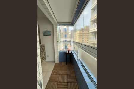 Varanda da Sala de apartamento para alugar com 1 quarto, 45m² em Aviação, Praia Grande