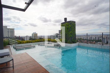 Área comum - Piscina de kitnet/studio à venda com 1 quarto, 25m² em Boa Vista, Porto Alegre