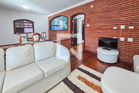 Sala de casa para alugar com 3 quartos, 398m² em Balneario Cidade Atlantica, Guarujá