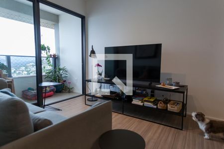 Sala de TV de apartamento para alugar com 2 quartos, 76m² em Vila da Serra, Nova Lima