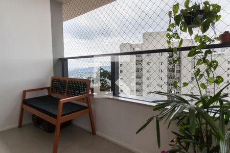 Varanda da Sala de apartamento para alugar com 2 quartos, 76m² em Vila da Serra, Nova Lima