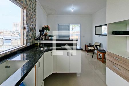 Cozinha de casa de condomínio para alugar com 2 quartos, 61m² em Nova Mirim, Praia Grande