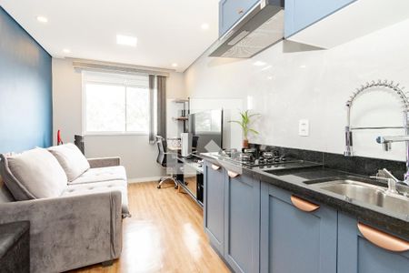 Sala de apartamento para alugar com 1 quarto, 27m² em Jardim Mirante, São Paulo