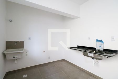 Cozinha e Área de Serviço de apartamento à venda com 1 quarto, 37m² em Nova Gerti, São Caetano do Sul