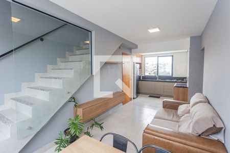 Sala de apartamento à venda com 2 quartos, 105m² em São Geraldo, Belo Horizonte