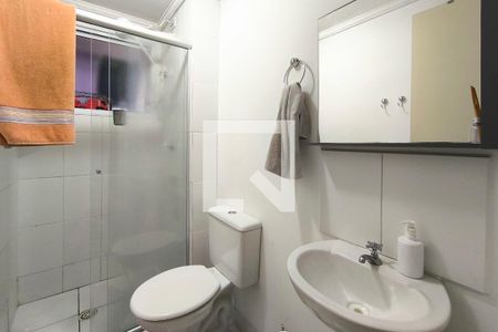 Banheiro Social de apartamento à venda com 2 quartos, 54m² em Parque Residencial Jundiaí, Jundiaí