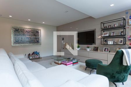 Sala de TV de apartamento para alugar com 3 quartos, 146m² em Vila da Serra, Nova Lima