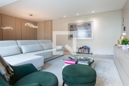 Sala de TV de apartamento para alugar com 3 quartos, 146m² em Vila da Serra, Nova Lima