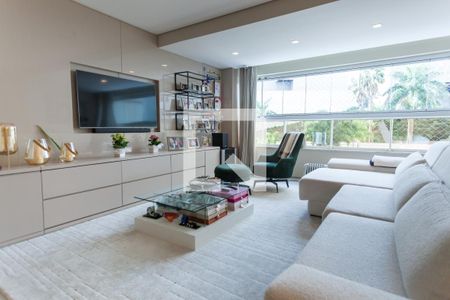 Sala de TV de apartamento para alugar com 3 quartos, 146m² em Vila da Serra, Nova Lima