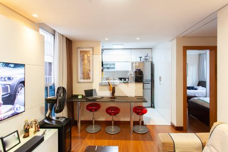 Sala de apartamento à venda com 2 quartos, 48m² em Itatiaia, Belo Horizonte